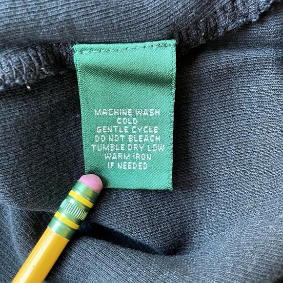 Lauren Ralph Lauren Black Half-Zip Funnel Neck Sweatshirt with Gold Crest Emblem - Picture 8 of 12